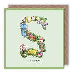 Greetings Birthday Card - Initial Alphabet A-Z - Alphabeti Yeti - 26 Letters