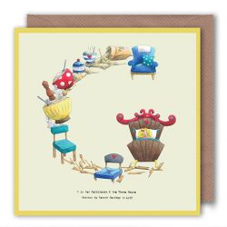 Greetings Birthday Card - Initial Alphabet A-Z - Alphabeti Yeti - 26 Letters