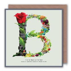 Greetings Birthday Card - Initial Alphabet A-Z - Alphabeti Yeti - 26 Letters