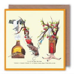 Greetings Birthday Card - Initial Alphabet A-Z - Alphabeti Yeti - 26 Letters
