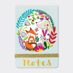Woodland Animals Fox Flip Notebook - Rachel Ellen