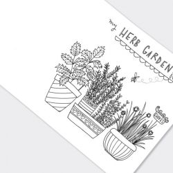 Colouring Book - Girl Boy Kids - Little Gardener - Rachel Ellen