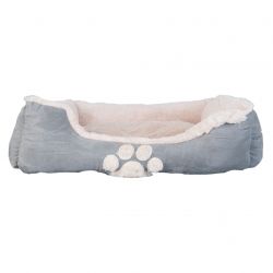 Dog or Cat Bed - Grey - Paw Print - Clayre & Eef