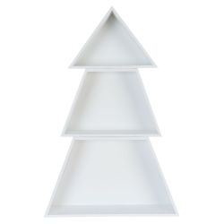 Wooden Tree Shelf - White - Clayre & Eef