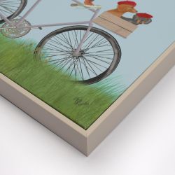 Play Date Bike Dachshund Dog - Canvas Wall Art Print - World Art Prints
