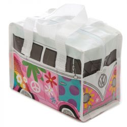 Volkswagen VW T1 Campervan Lunch Sandwich Bag - Pink - Ethical Recycled
