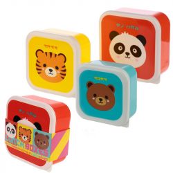 Adoramals Cute Animals Lunch Box Set - Cool Bag & Boxes