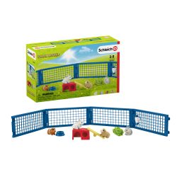 Rabbit & Guinea Pig Hutch - Farm World - Schleich - 42500