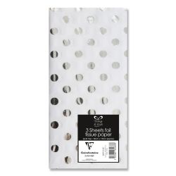 Spot Foiled Tissue Paper - 6 sheets - Eurowrap - 2 Colours