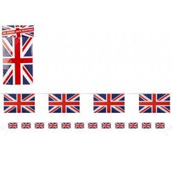 Union Jack Rayon Rectangle Bunting Large Flags 20ft 6 Meters Long