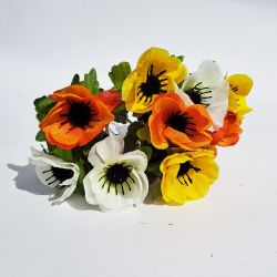 Anemone Artificial Bunch Flowers - 9 flowers - 6 Colours - Sincere