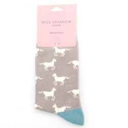 Ladies Horse Socks - Bamboo - Miss Sparrow - 3 Colours