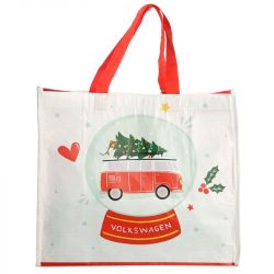 Christmas Volkswagen VW Campervan Design Recycled Bottles RPET Reusable Shopping Bag