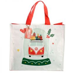Christmas Volkswagen VW Campervan Design Recycled Bottles RPET Reusable Shopping Bag
