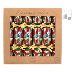 Christmas Crackers Blue Tit Bird - 6 Pack - Gisela Graham