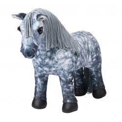 Lemieux Mini Toy Pony - Sam Grey Showjumper Set - Ink Bridle Saddle Bandages Pad Hood