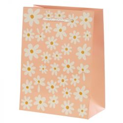 Daisy Pink Medium Gift Bag Pink - 23 x 17 x 9cm