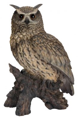 Eagle Owl - Lifelike Garden Ornament - 45cm - Indoor or Outdoor - Real Life Vivid Arts