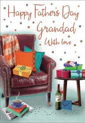 Father's Day Card - Grandad Armchair & Presents - Regal