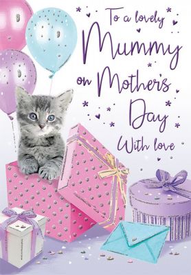 Mother's Day Card - Mummy - Kitten & Presents - Regal