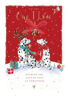 Christmas Card - Deluxe - One I Love - Dalmatian Dog - The Wildlife Ling Design