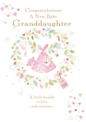 New Baby Girl Granddaughter Card - Bundle - Ling Design