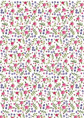 Flowers Gift Wrapping Paper Sheets & Tags - Alex Clark