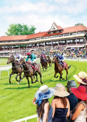 Birthday Card - Horse Racing - At The Races - Country Cards