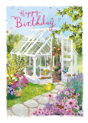 Birthday Card - Summerhouse Garden - At Home Ling Design