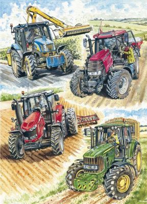 Birthday Card - Tractors - John Deere Massey New Holland Country Cards
