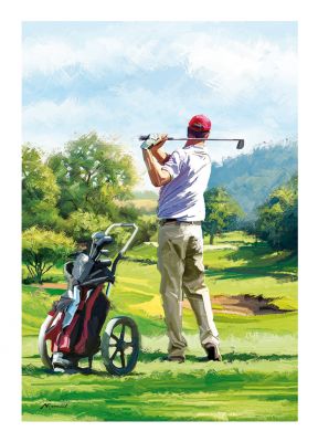 Birthday Card - Golf - Pitch To The Green - Country Cards 