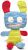 Roger Robot Reversible Happy Sad Face Soft Toy 