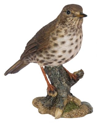 Song Thrush Bird - Lifelike Garden Ornament - Indoor or Outdoor - Garden Friends Vivid Arts