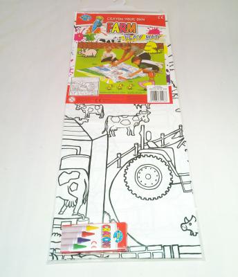 Farm Playmat - Colour Your Own - With Crayons