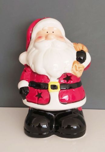 Santa Tealight Holder with Tealights Decoration Gift Set 