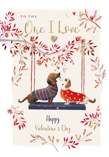 Valentine's Day Card - One I Love - Dog - Paw-fect Love - Wildlife Ling Design