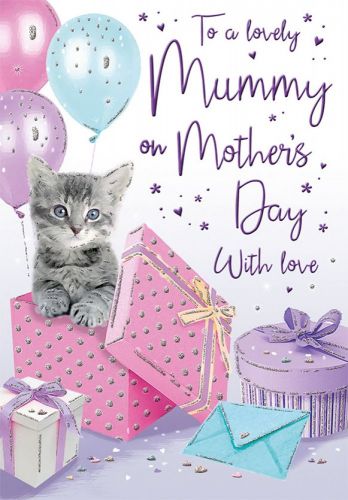 Mother's Day Card - Mummy - Kitten & Presents - Regal