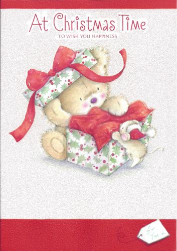At Christmas Time - Open Christmas Card