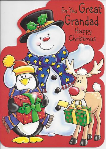 Great Grandad Red - Christmas Card