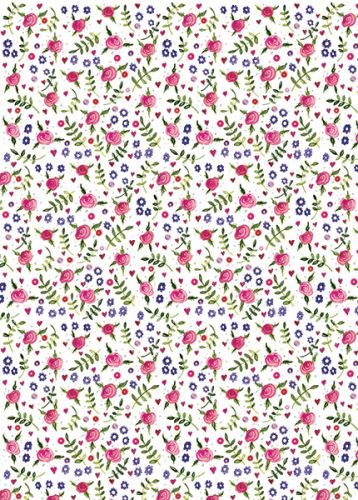 Flowers Gift Wrapping Paper Sheets & Tags - Alex Clark