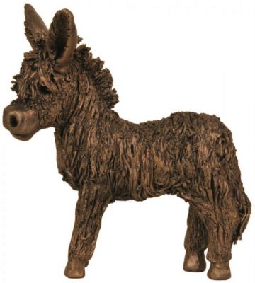 Baby Donkey Cold Cast Bronze Ornament - Frith Sculpture