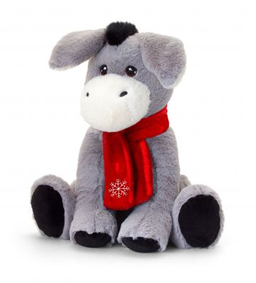 Christmas Donkey Plush Soft Toy 25cm Snowflake - Keeleco - Keel