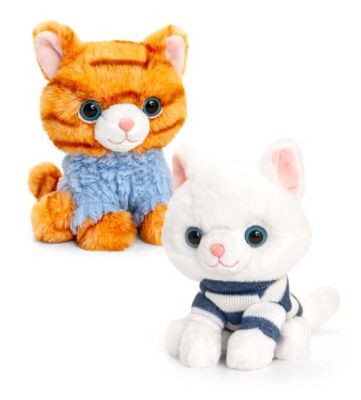 Pickles the Cat Kitten Plush Soft Toy 14cm - Jumper - 2 Designs - Keel