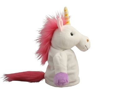Unicorn Hand Puppet Plush Toy - 28cm - Puppet Pal 