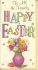 Easter Card - To All the Family - Floral Vase
