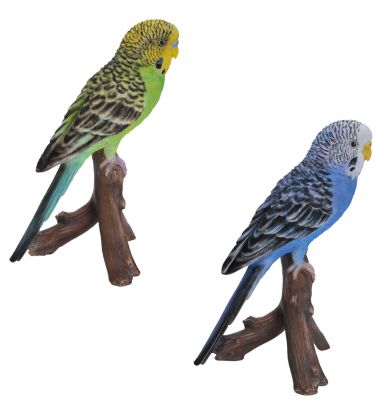 Budgerigar Budgie - Lifelike Ornament Gift - Indoor or Outdoor - Pet Pals Vivid Arts