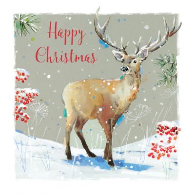 Christmas Card - Stag - Winter in the Forest - The Wildlife Ling Design