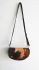 Cowhide Brown & Bull Ring Half Moon Handbag - Joey D