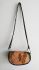 Cowhide Brown & Bull Ring Half Moon Handbag - Joey D