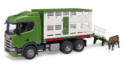 Scania Super 560R Cattle Transporter Truck - Bruder 03548 Scale 1:16